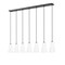Z-Lite Farrell 7 Light Linear Chandelier, 6in. W x 11in. H, Matte Black 3043P6-7L-MB - alternate 5